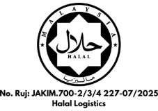 JAKIM halal logistics certification mark, reference JAKIM.700-2/3/4 227-07/2025